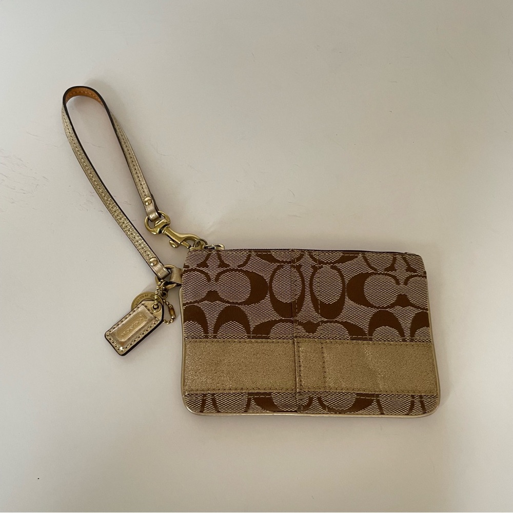 Coach Brown and Gold Wallet